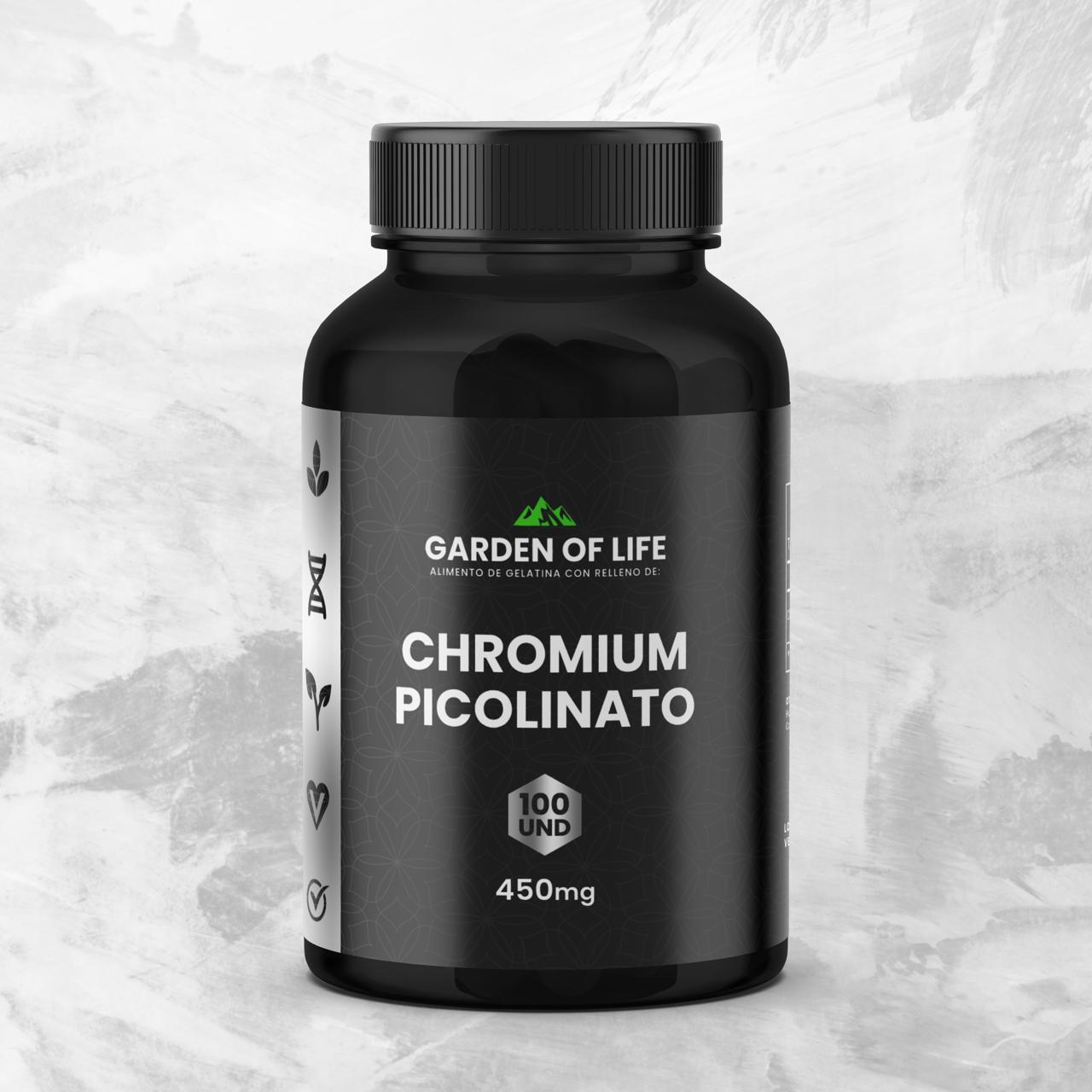 CHROMIUM PICOLINATO 450MG GARDEN OF LIFE