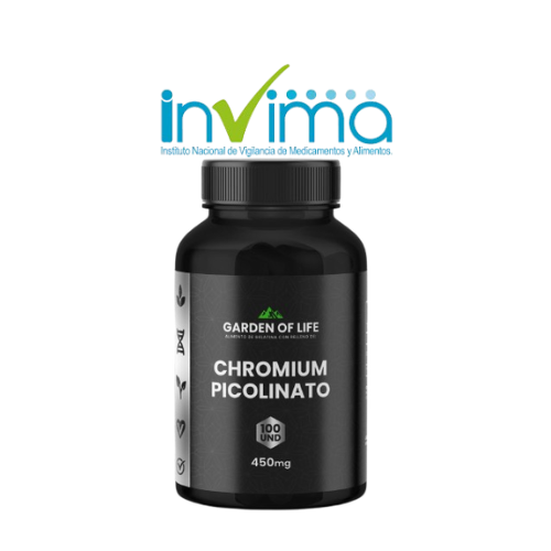 CHROMIUM PICOLINATO 450MG GARDEN OF LIFE
